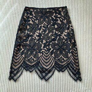Black lace For Love & Lemons skirt | Size XS